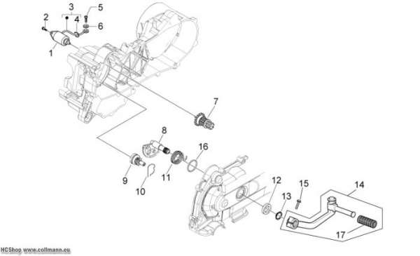 Aprilia Startermotor Scarabeo 50 4T NET