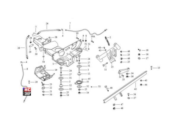 Piaggio Ape Classic 400 E4 VAN Fahrgestell Motorhalterungen