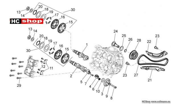Aprilia Vrd. Zylindersteuer Dorsoduro 1200