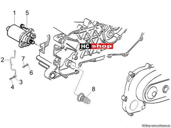 Piaggio Starter - Elektrischer starter NRG 50 Purejet