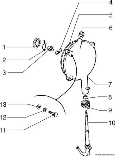 Vespa Kupplungsdeckel PX 150