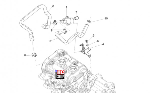 Aprilia RS 660 Factory E5+ - Motor - Secondary Air
