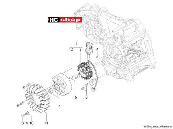 Aprilia Motard 125 Lichtmaschine