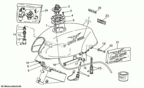 Moto Guzzi Kraftstofftank Daytona 1000