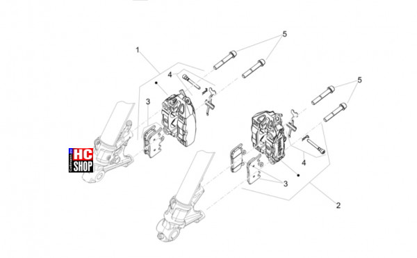 Aprilia RS 660 Factory E5+ - Bremsanlage - Vorderradbremszange