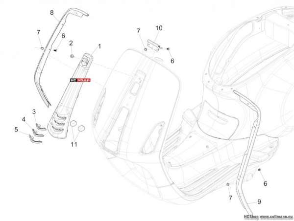 Vespa Primavera 50 4T Frontschild