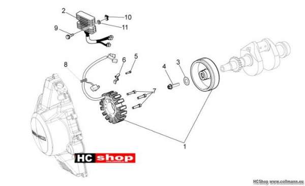 Moto Guzzi V7 II Special Drehstromgenerator - Regler