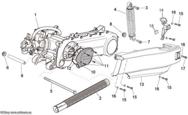 Aprilia Motor I SR R Factory IE Carburatore 50