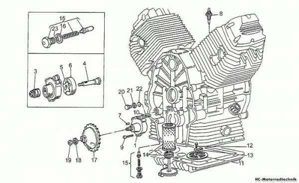 Moto Guzzi Ölpumpe 750 X
