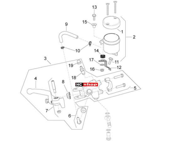 Aprilia RSV 4 1000 RF E4 ABS Bremsanlage Vorderradbremspumpe