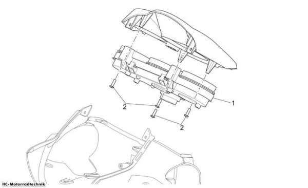 Aprilia Instrumententafel Scarabeo Light E3 250
