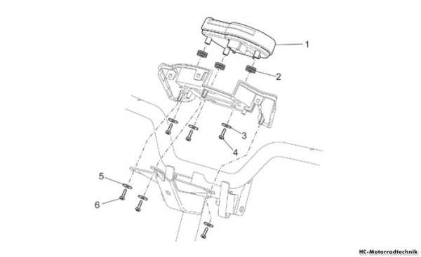 Aprilia Instrumententafel SR R Factory Di-Tech 50