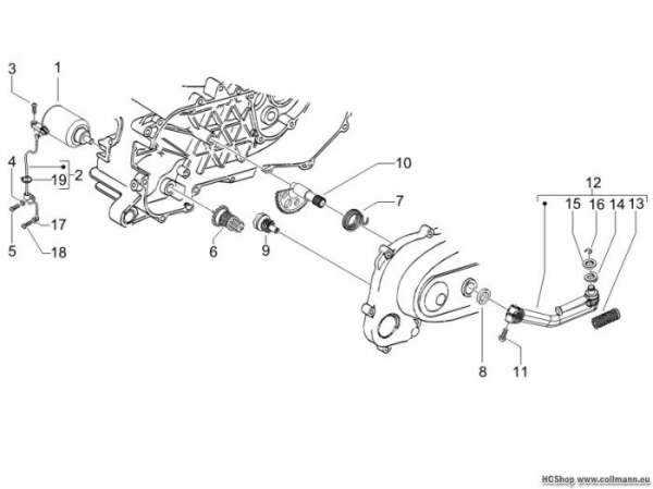 Gilera Starter - Elektrischer starter Runner 50 SP
