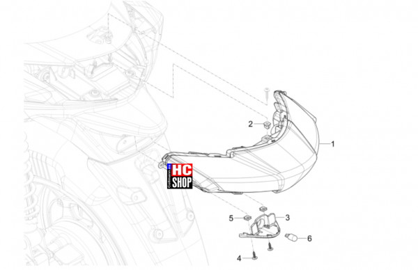 Piaggio Liberty 125 iget E5+ - Elektrische Anlage - Hinterleuchten-Blinkleuchten