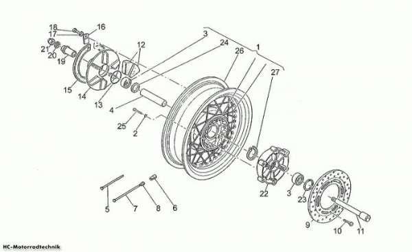 Moto Guzzi Hinterrad KD131645> California Special 1100