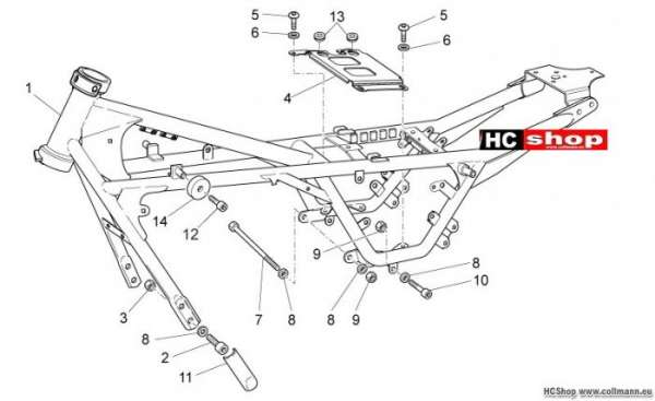 Moto Guzzi V7 Stone Rahmen I