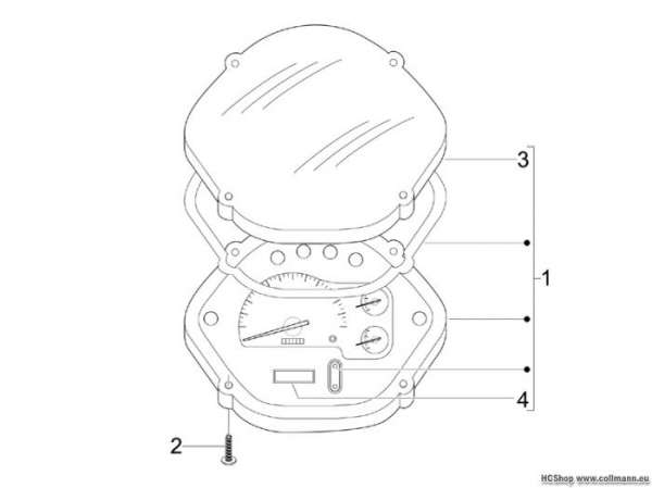 Vespa Tachometer GTS 300 Super
