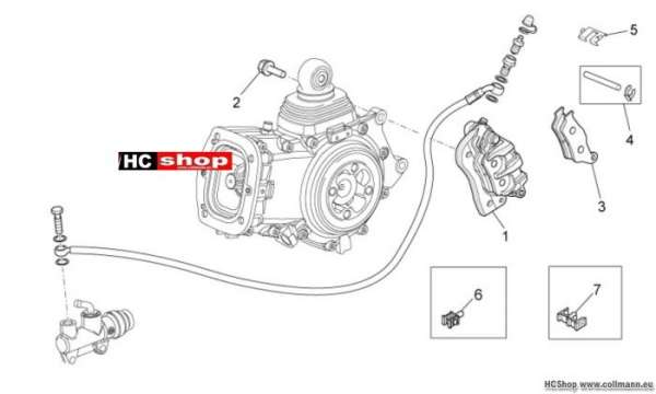 Moto Guzzi Stelvio 1200 Hinterradbremszange