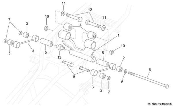 Aprilia Pleuelstange Leonardo ST eng. Yamaha 250