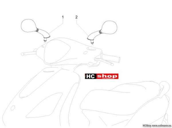 Piaggio Rückspiegel/n Fly 125 ie 3V