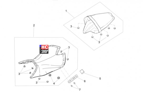 Aprilia RS 660 E5+ - Aufbau - Sitz