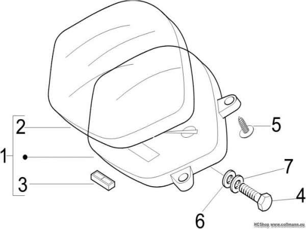 Vespa Cockpitinstrumente LX 125 4T