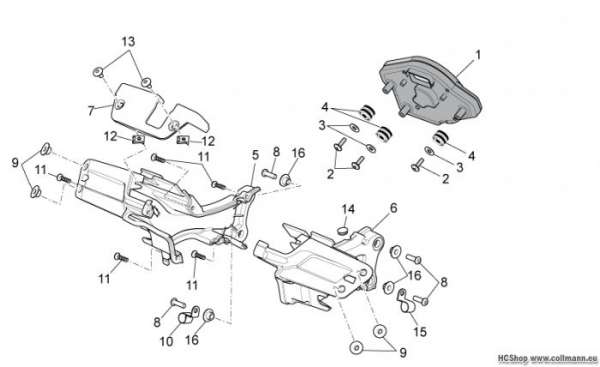 Aprilia Instrumententafel RSV4 1000 APRC Factory