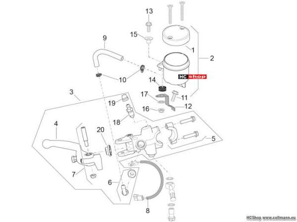 Aprilia RSV4 RR Vorderradbremspumpe