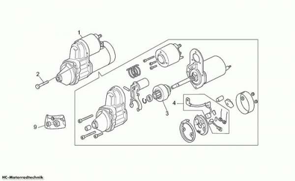 Moto Guzzi Startermotor California EV/EV Touring/80 1100