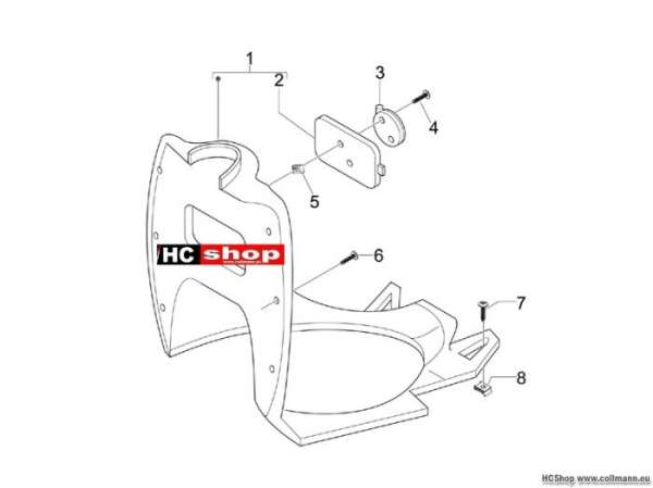 Gilera Vorderes Handschuhfach Stalker 50