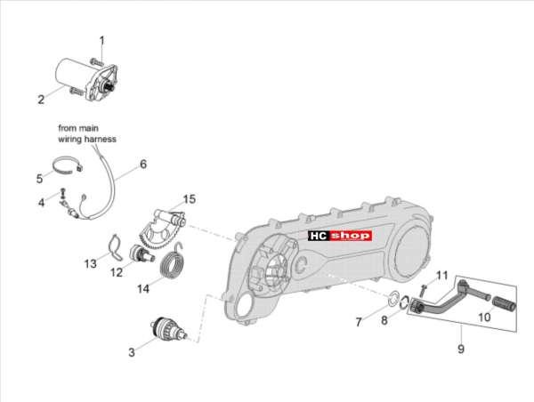Aprilia SR 50 R 2T E4 - Motor Zündung