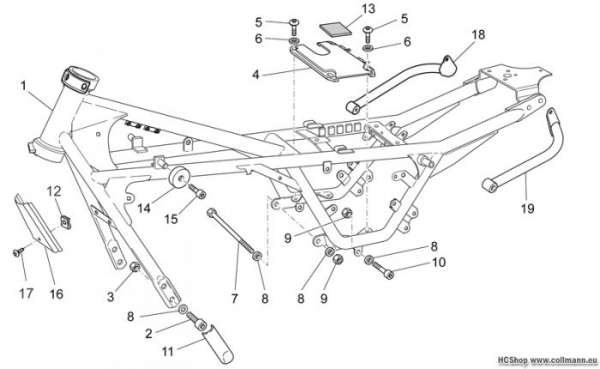 Moto Guzzi Rahmen I V7 Classic 750