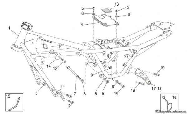 Moto Guzzi Rahmen I V7 Racer 750