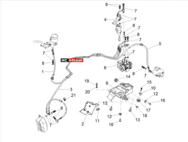 Aprilia RSV 4 1000 RF E4 ABS Bremsanlage ABS