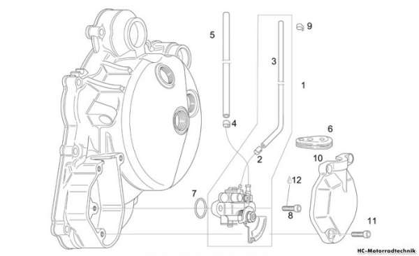 Aprilia Ölpumpe RS 125