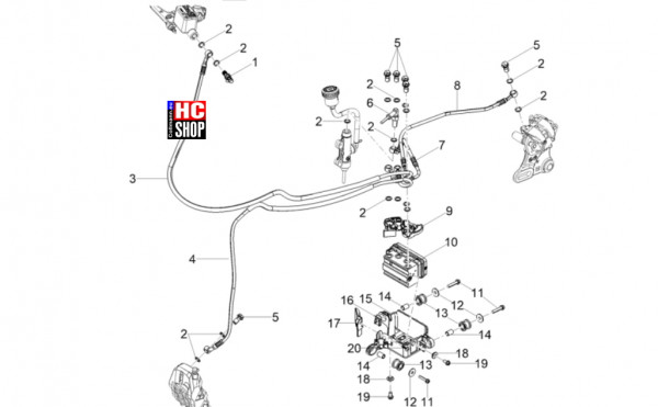Aprilia Tuono 125 E5+ - Bremsanlage - Bremsanlage ABS
