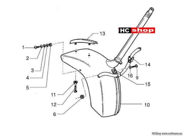Vespa Radgehäuse - Radkotflügel PX 125/150