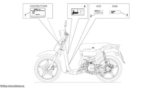 Aprilia Schilden Scarabeo 2T (eng. Minarelli) 50