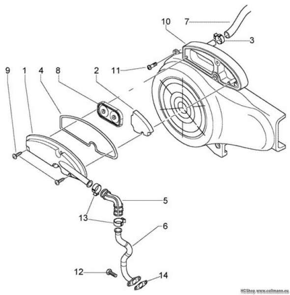 Vespa Lichtmaschienendeckel LX 50 4T