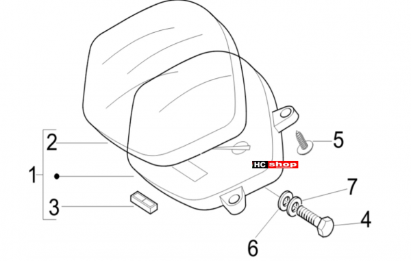 Vespa LX 50 4T Lenkung Cockpitinstrumente