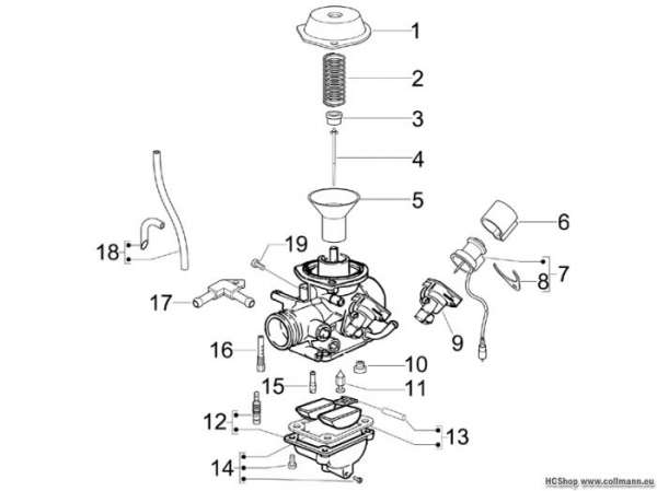 Gilera Vergaserkomponenten Runner 125 ST