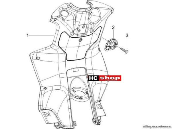 Piaggio Vorderes Handschuhfach NRG 50 Purejet
