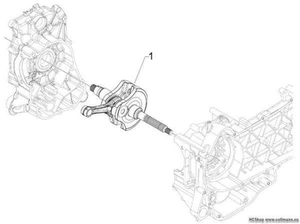 Vespa Kurbelwelle GTS 300 Touring