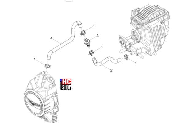 Moto Guzzi V7 Stone Corsa - Motor - Anlage Blow-By