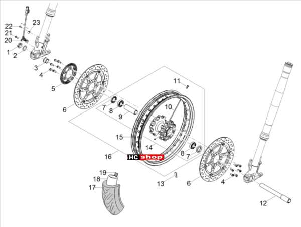 Moto Guzzi V85 TT TRAVEL PACK E4 ABS Räder Vorderrrad