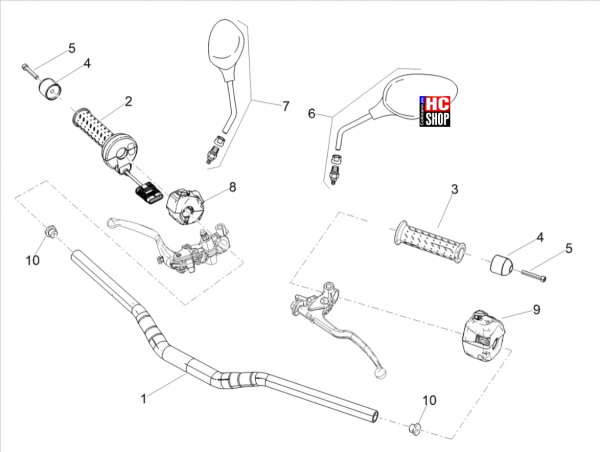Aprilia Tuono 660 4T 8V E5 Lenkstange - Schaltungen