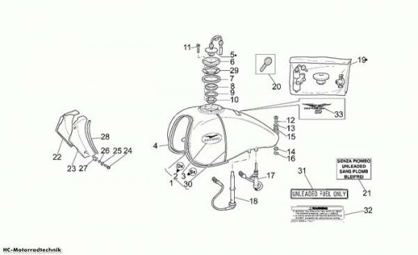 Moto Guzzi Kraftstofftank California Special Sport 1100