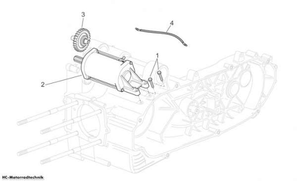 Aprilia Startermotor Scarabeo Light E3 300