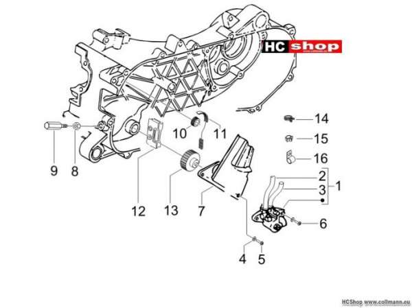 Gilera Ölpumpe RUnner 50 SP