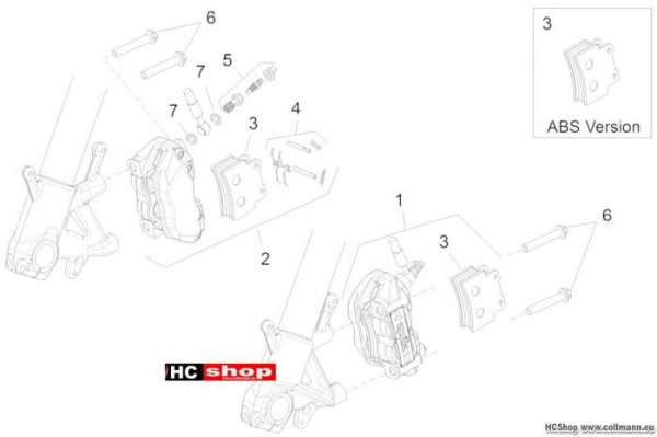 Aprilia Shiver 750 Vorderradbremszange